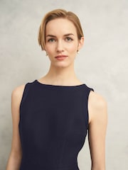 Hobbs Blue Adrian Tweed Dress - Image 3 of 4