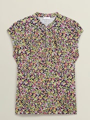 Hobbs Blue Maeve Printed Top - Image 4 of 4