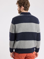 Armor Lux Grey Heritage Polo Neck Sweater - Image 2 of 5