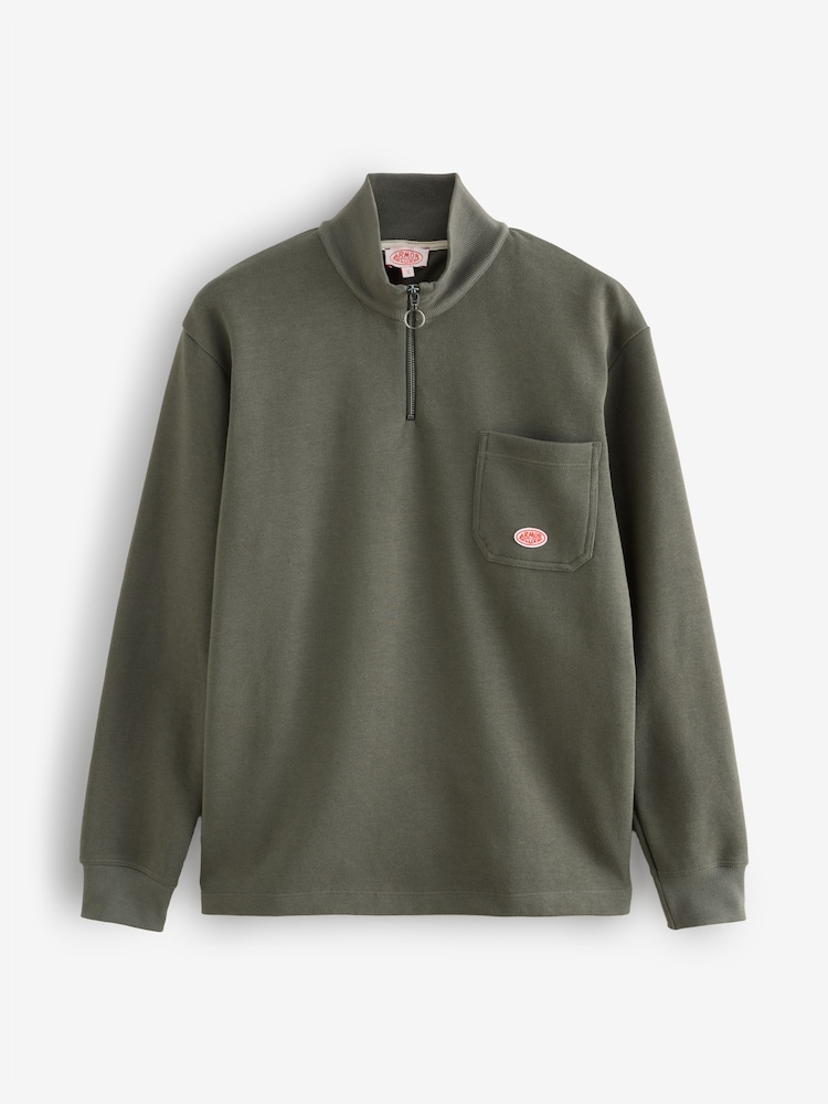 Armor Lux Heritage Quarter Zip Sweatshirt - Image 1 of 1 Armor Lux Heritage Quarter Zip Sweatshirt - Image 1 of 1
