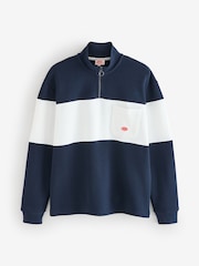 Armor Lux Heritage Quarter-zip Colour Block cotton Sweatshirt - Image 7 of 7