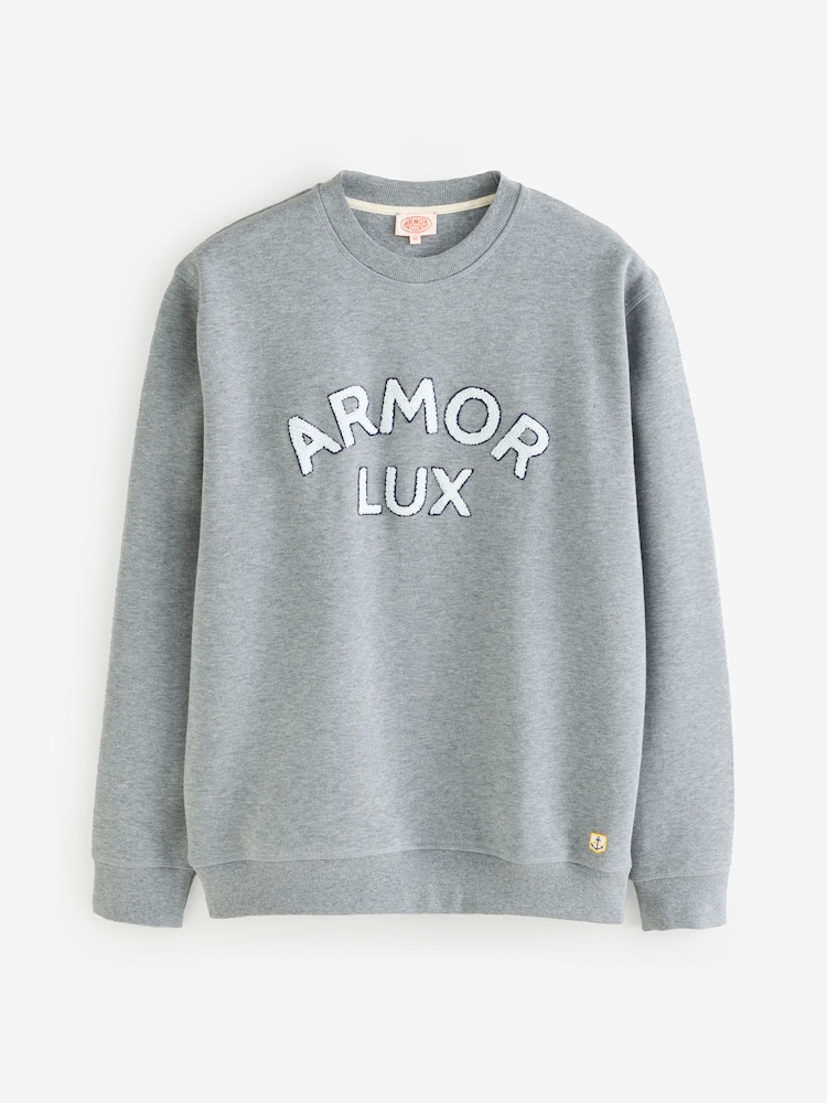 Armor Lux Heritage Logo Crew Neck Sweatshirt - Image 6 of 6 Armor Lux Heritage Logo Crew Neck Sweatshirt - Image 6 of 6
