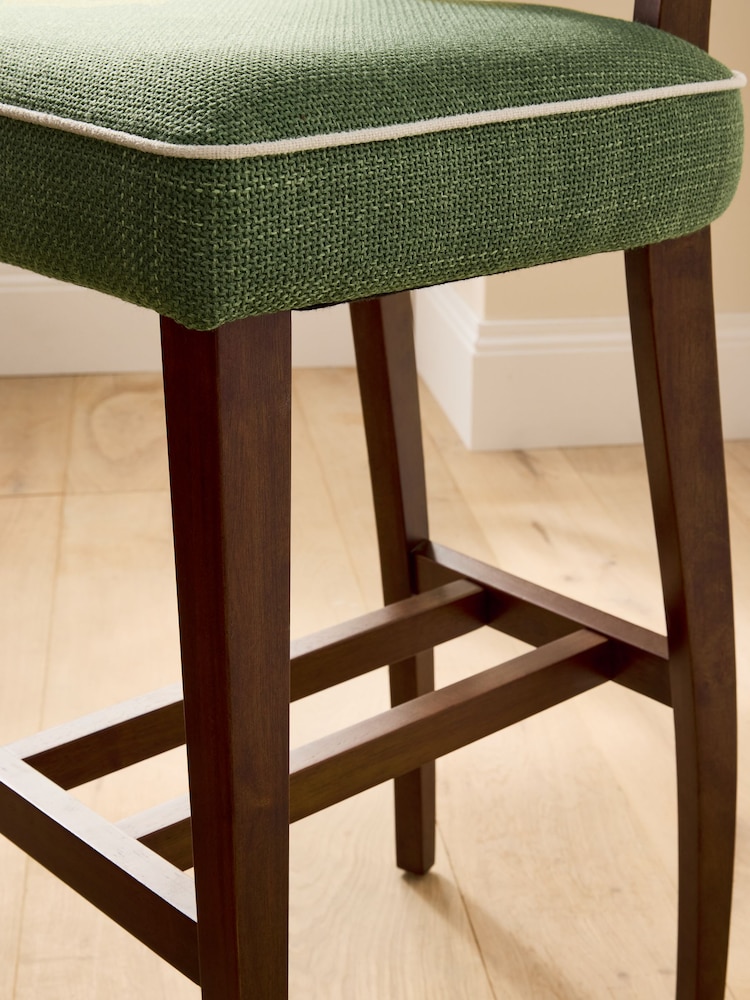 Nina Campbell Carmel Green Ashburn Bar Stool - Image 7 of 7