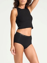 ModiBodi Black Classic Full Brief Moderate Heavy Knickers - Image 4 of 6