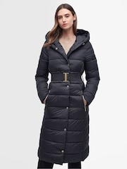 Barbour® International Trackline Puffer Black Coat - Image 1 of 8