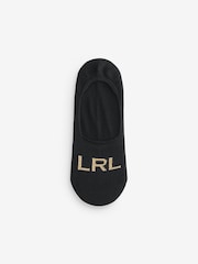 Lauren Ralph Lauren White Logo Liner Invisible 3-Pack Socks - Image 2 of 3