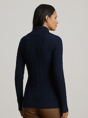Lauren Ralph Lauren Donato Buckle Chunky Knit Cardigan - Bild 2 von 6