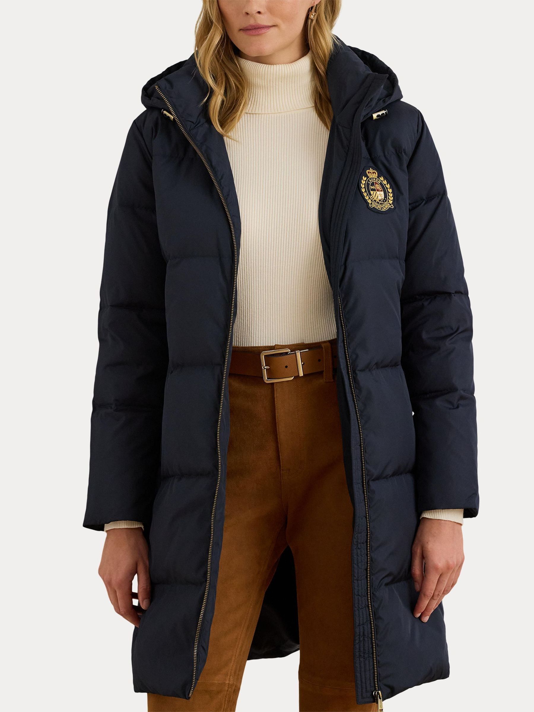 Satın al Lauren Ralph Lauren Crest Yama Kapüşonlu Kapitoneli Kaz