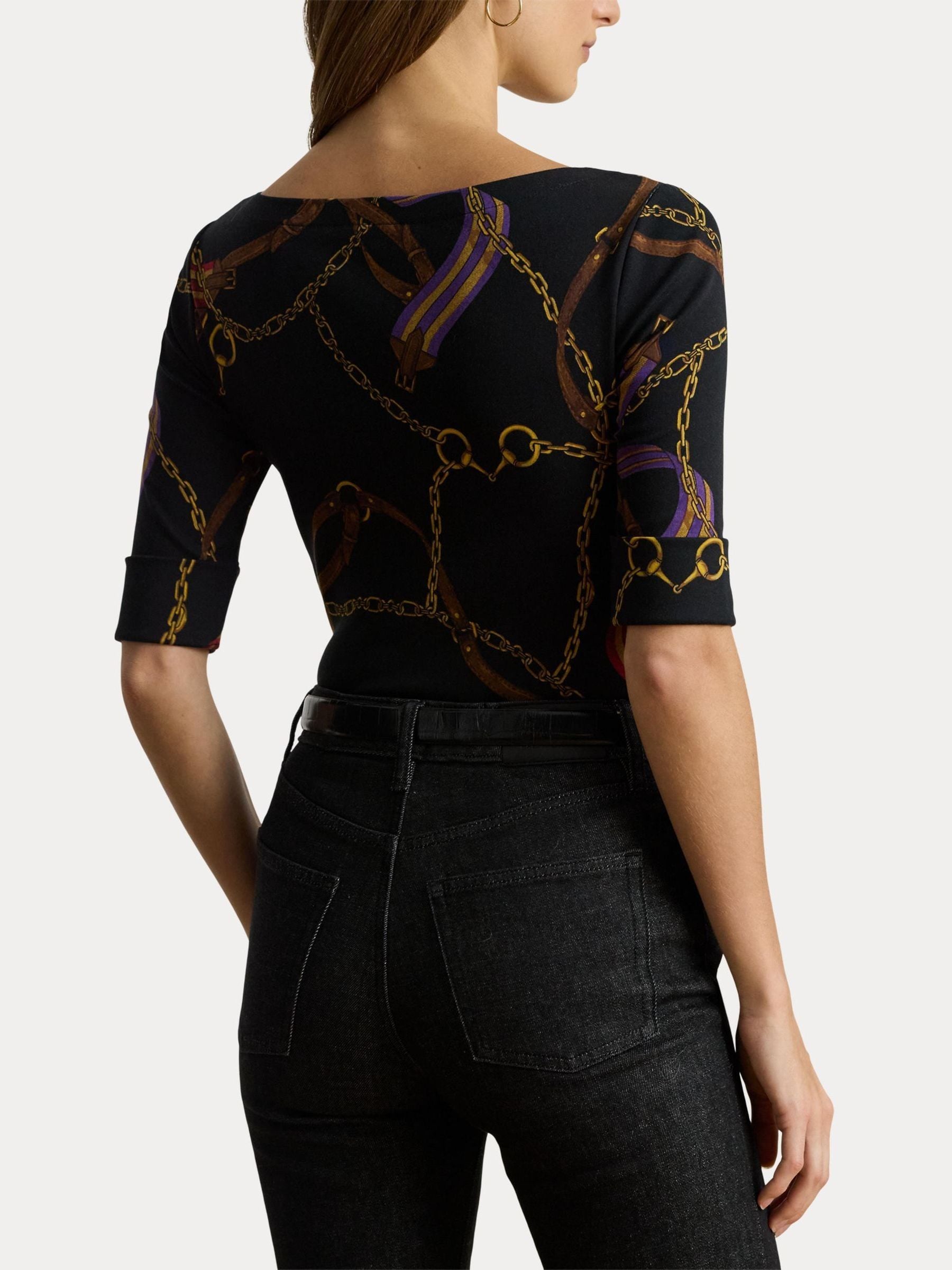 Buy Lauren Ralph Lauren Black Multi Judy Print Stretch Cotton