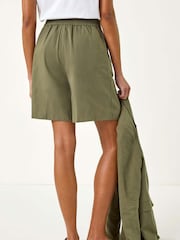 Roman Green Smart Twill Pocket 100% Cotton Shorts - Image 3 of 5