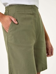 Roman Green Smart Twill Pocket 100% Cotton Shorts - Image 5 of 5
