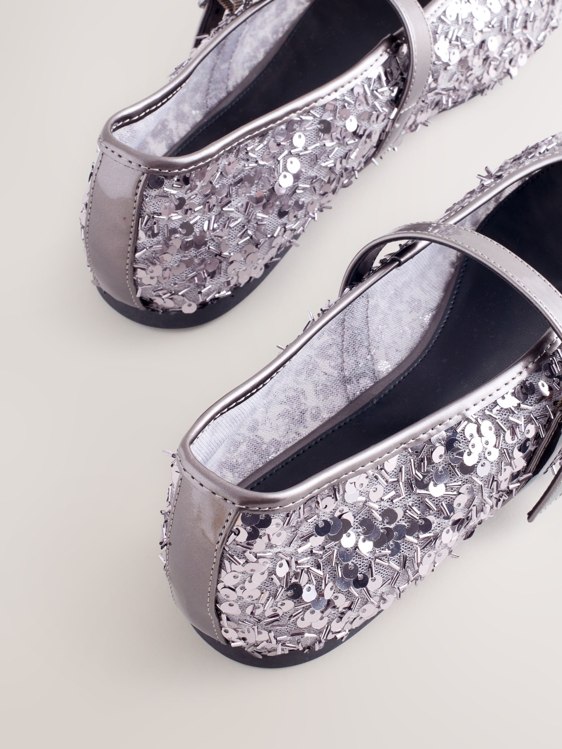 Buy Pewter Sequin Forever Comfort® Embellished Sequin Mary Jane
