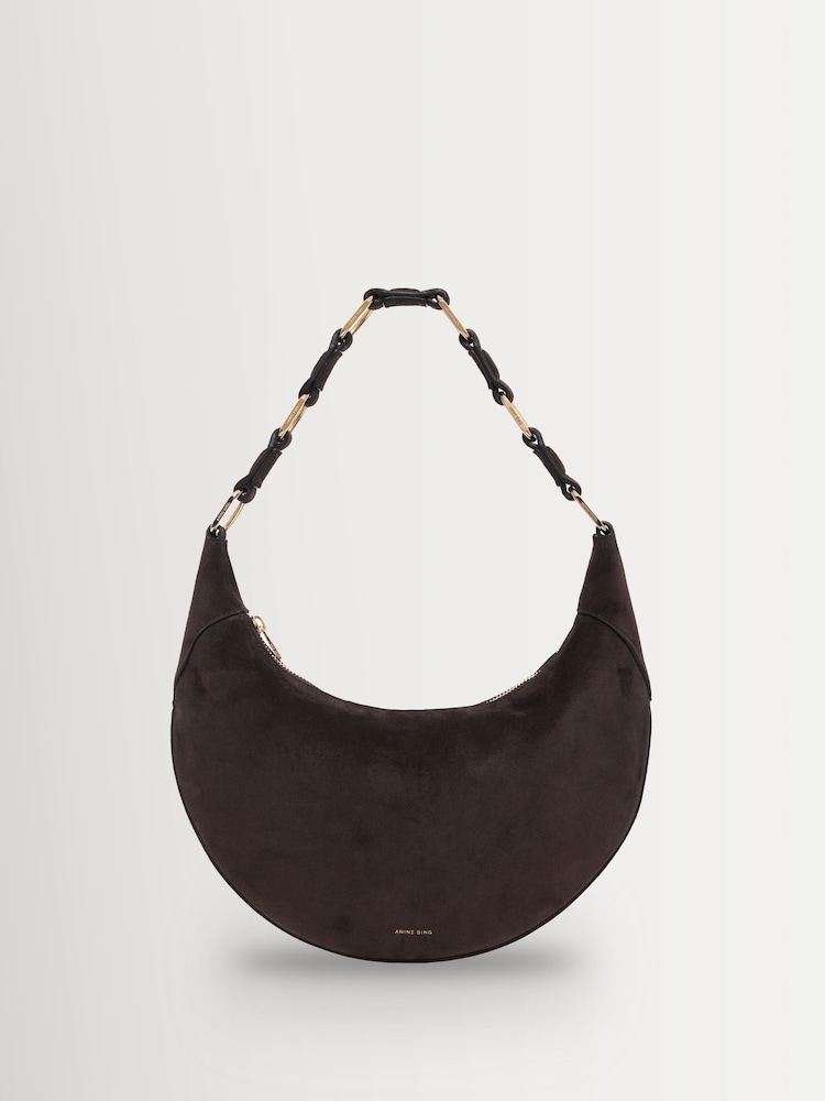 ANINE BING Brown Suede Brown Kate Hobo Bag - Image 1 of 3