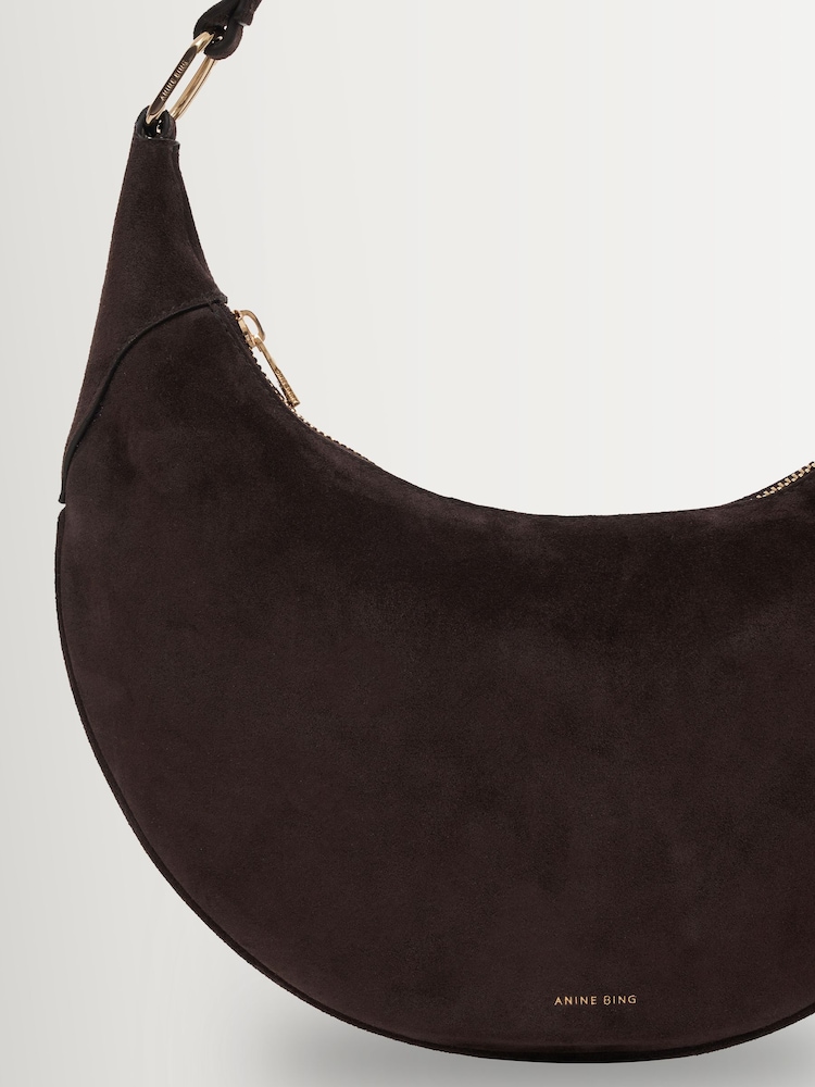 ANINE BING Brown Suede Brown Kate Hobo Bag - Image 2 of 3