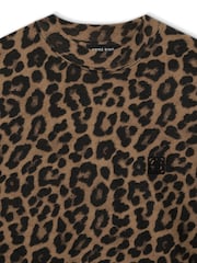 ANINE BING Black/Brown Leopard Avi T-Shirt - Image 5 of 5