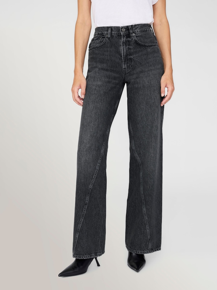 ANINE BING Black Arctic Night Brie Jeans - Image 2 of 6 ANINE BING Black Arctic Night Brie Jeans - Image 2 of 6