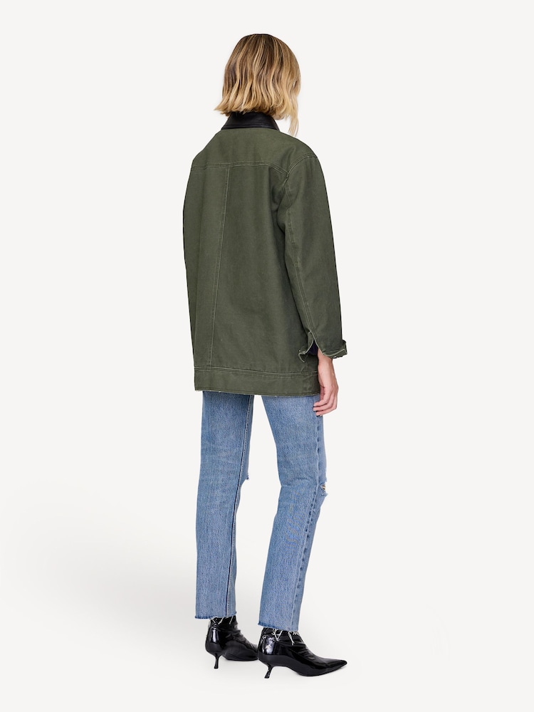 ANINE BING Green Army Green Sean Jacket - Image 2 of 4