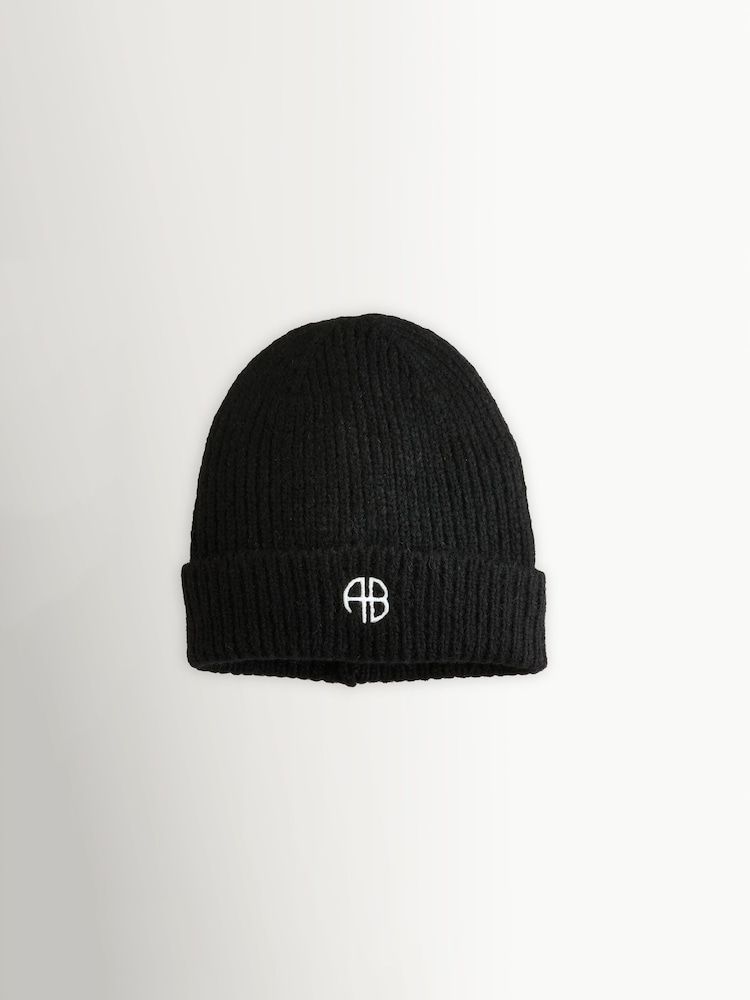 ANINE BING Black Black Elia Beanie - Image 1 of 1 ANINE BING Black Black Elia Beanie - Image 1 of 1