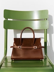 Simkhai Brown River Small Suede Top Handle Bag - Image 7 of 7