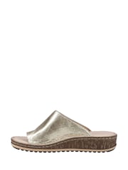 Hush Puppies Gold Elissa Toepost Sandals - Image 2 of 3