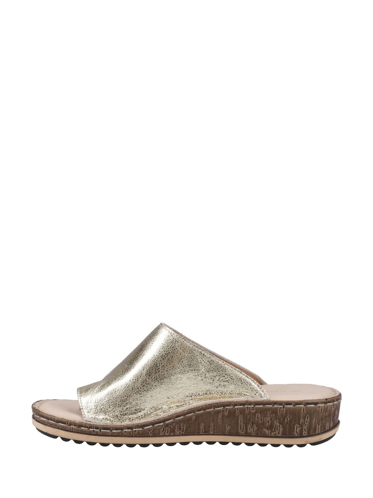Hush Puppies Gold Elissa Toepost Sandals - Image 2 of 3
