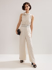 Phase Eight Cream Petite Marilee Jumpsuit - Image 1 of 7