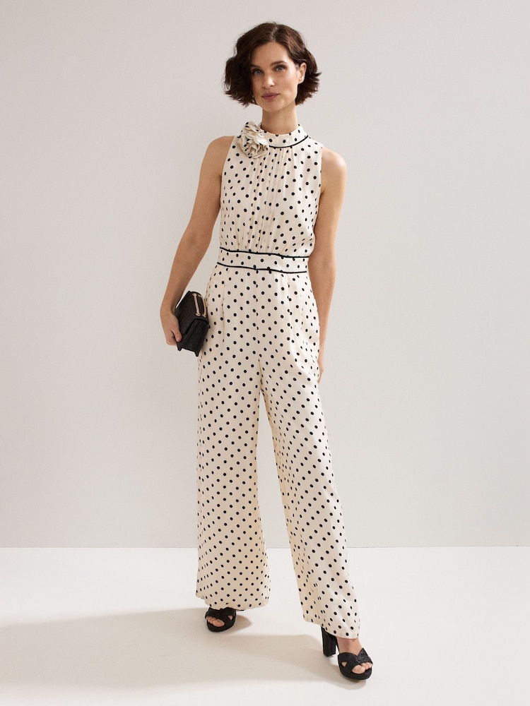 Phase Eight Cream Petite Marilee Jumpsuit - Image 1 of 7