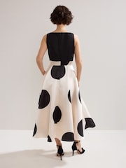 Phase Eight Black Delie Spot Dress - Image 3 of 8