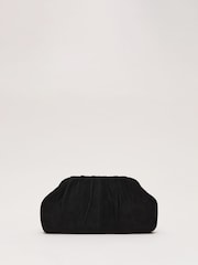 Phase Eight Black Suede Clutch Bag - Image 1 of 7