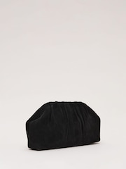Phase Eight Black Suede Clutch Bag - Image 2 of 7