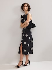 Phase Eight Black Suede Clutch Bag - Image 7 of 7