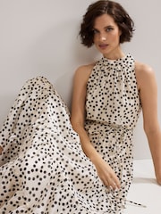 Phase Eight White Nita Spot Maxi Dress - Image 5 of 8