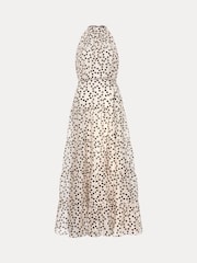 Phase Eight White Nita Spot Maxi Dress - Image 8 of 8