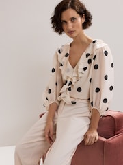 Phase Eight Pink Jaqlyn Spot Blouse - Image 4 of 7