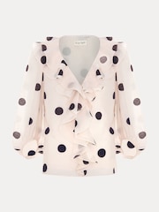 Phase Eight Pink Jaqlyn Spot Blouse - Image 7 of 7