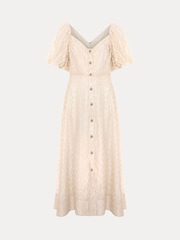 Phase Eight Cream Bonnie Midi Dress - Image 7 of 7
