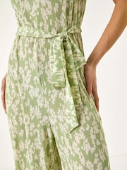 Mono corto con estampado floral tejido arrugado Petite de Roman - Imagen 5 de 5