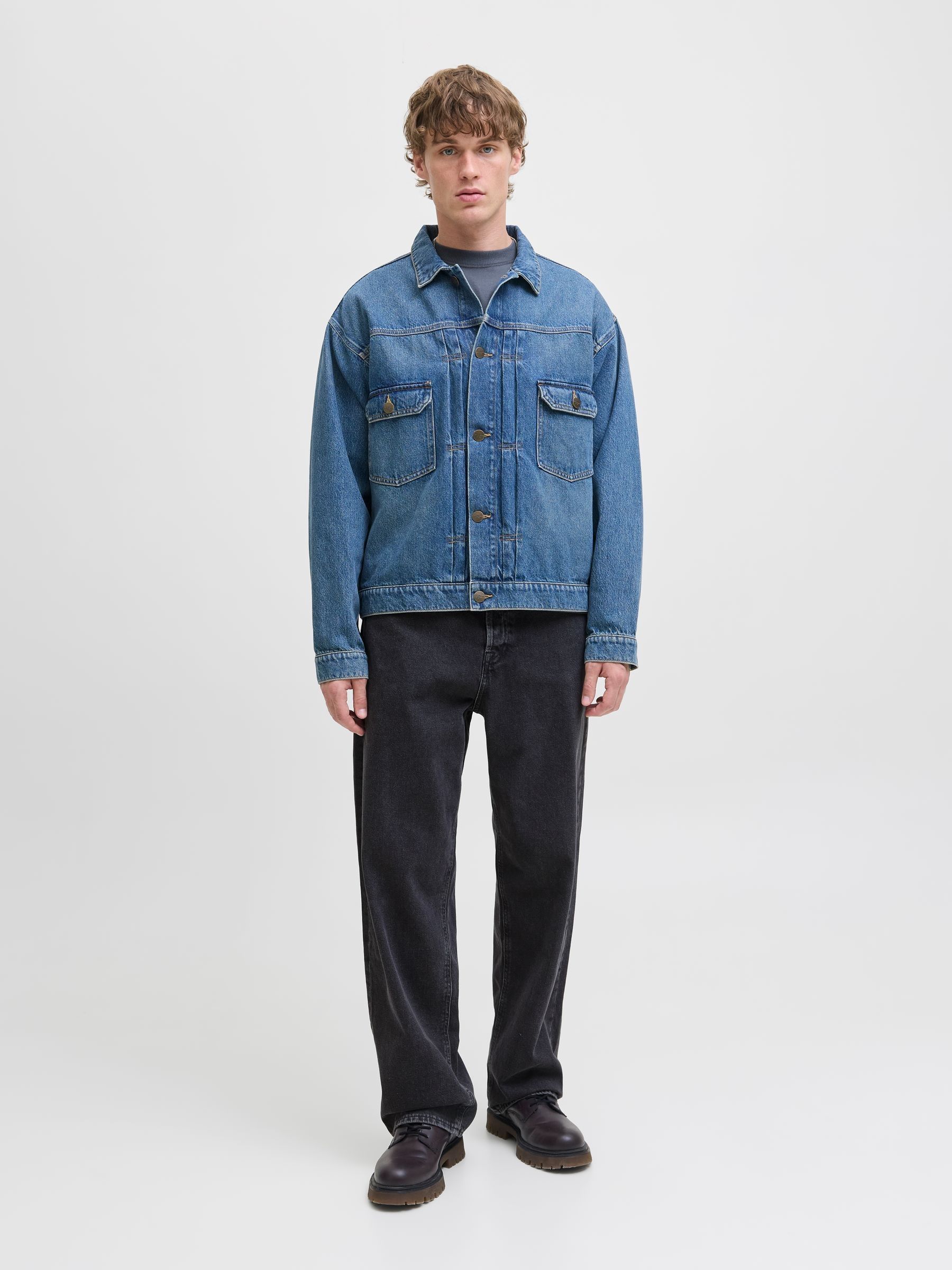 Buy JACK & JONES Black Alex Baggy Fit Jeans from Next USA