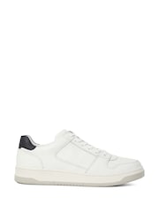Dune London White Til Premium Court Trainers - Image 2 of 6