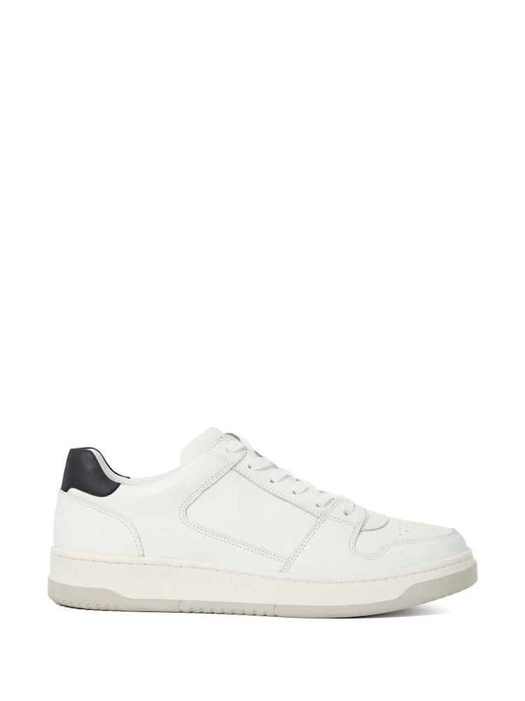 Dune London White Til Premium Court Trainers - Image 2 of 6