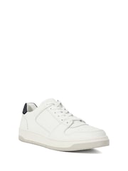 Dune London White Til Premium Court Trainers - Image 3 of 6