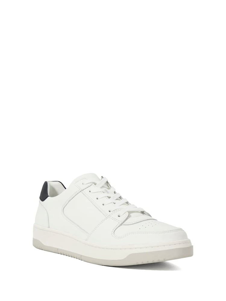 Dune London White Til Premium Court Trainers - Image 3 of 6