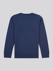 Lee Blue Boys Wobbly Graphic Crew Sweatshirt - Image 8 of 9