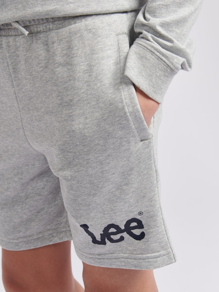 Lee Grey Boys Wobbly 100% Cotton Graphic Shorts - Image 5 of 5