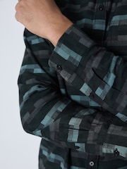 Brown Patchwork Check Long Sleeve Shirt - Image 6 of 6