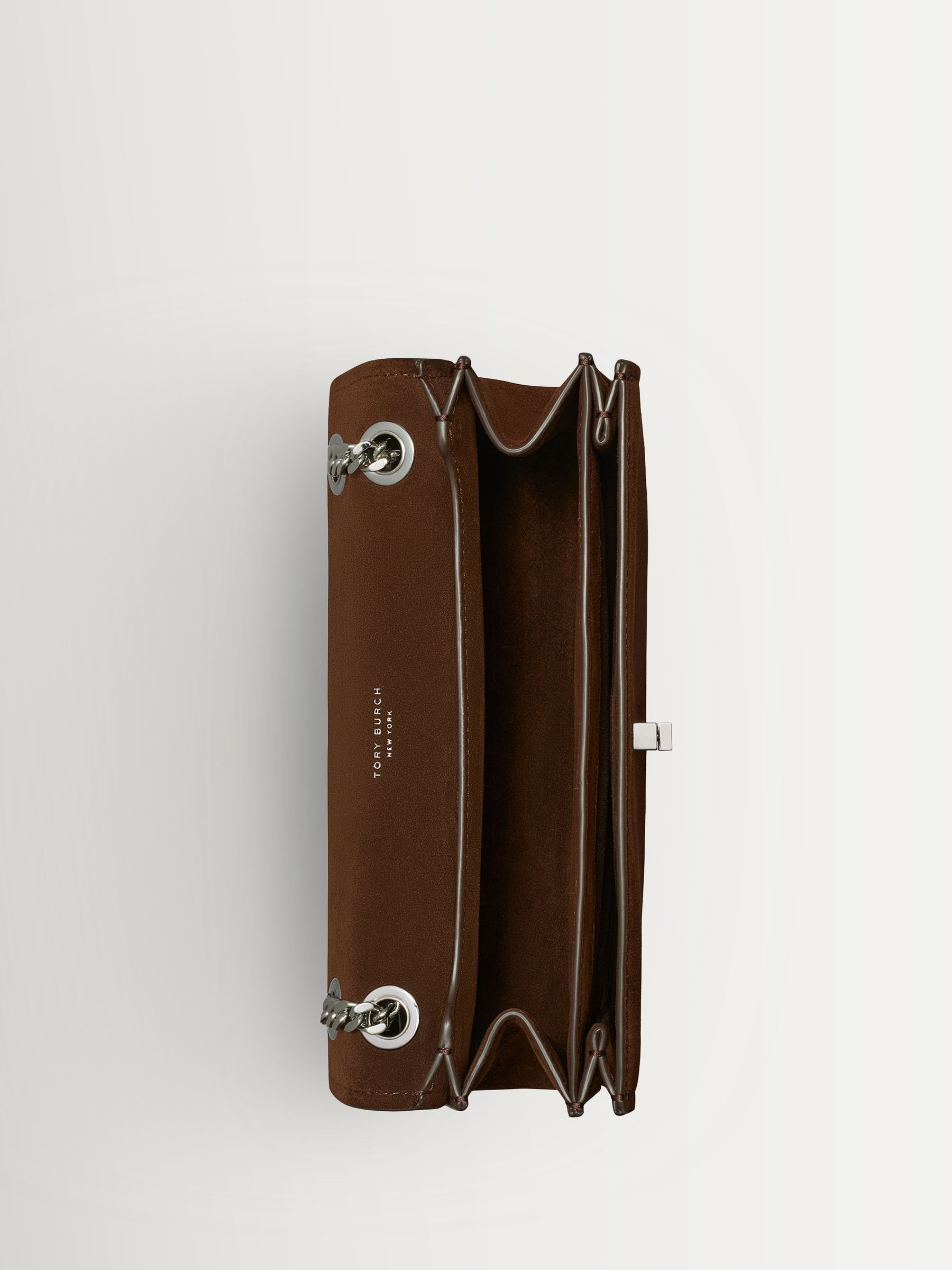 TORY BURCH ショルダーバッグ ブラウン Buy Tory Burch Brown Turnlock Suede Shoulder Bag from Next Canada