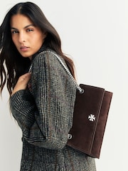 Tory Burch Brown Turnlock Shoulder Bag - Image 4 of 4