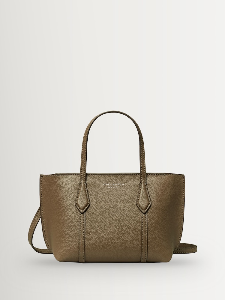 Tory Burch Grey Perry Mini Tote - Image 1 of 4