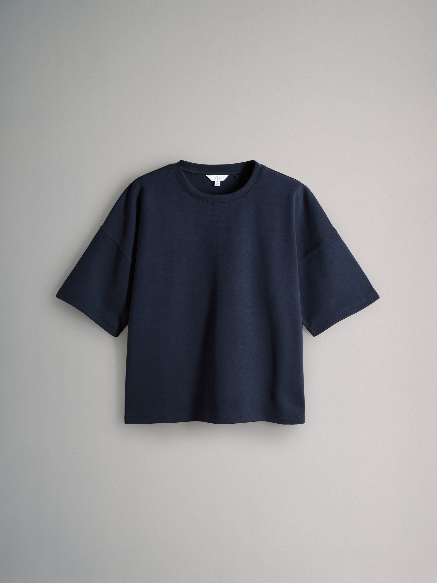Buy The Set 3 Pack Heavyweight Premium Boxy T-Shirts Navy/ Grey