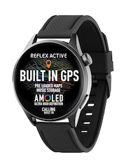 Reflex Active Series 45 Silicone Amoled GPS Sports Smart Calling Black Watch - Image 1 of 5
